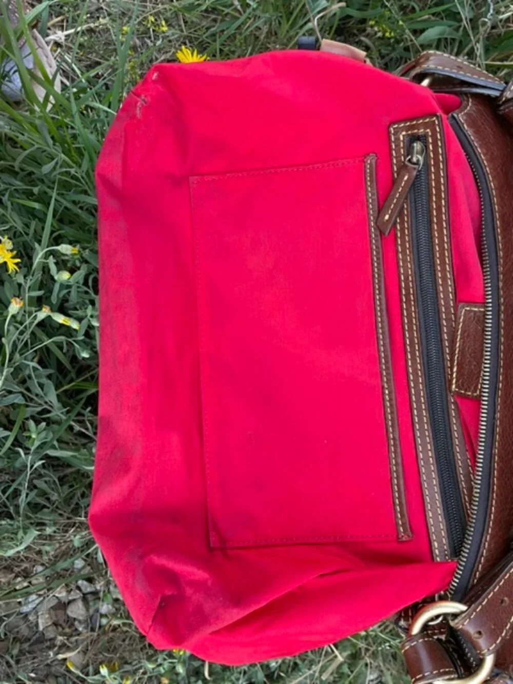 Dooney and Bourke Kingston Hobo Florentine Leather Chestnut